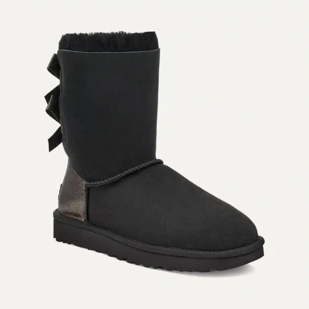 UGG Black Bailey Bow Glitz Boots